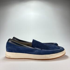 Florsheim Heist Moc Toe Venetian Loafers Blue Slip On Dress Shoes Men's Size 14